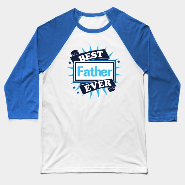 Fathers Day Baseball T-Shirt by JulietLake